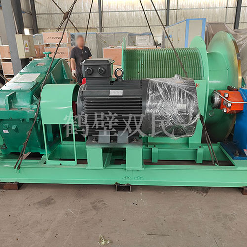 发往塞尔维亚的矿用提升绞车