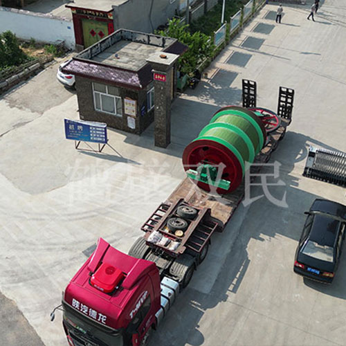 鹤壁双民双筒2.5米矿井提升机发货！